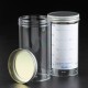 Container 250ml, printed label, metal flow seal cap, PS/ME, AS, 1 * 50 items