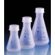 Erlenmeyer flask, 250ml, PP, wide-mouth, with screw cap (GL52), 1 * 1 item